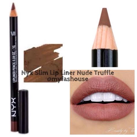 nyx nude truffel lipliner|NYX Nyx slim lip liner pencil 